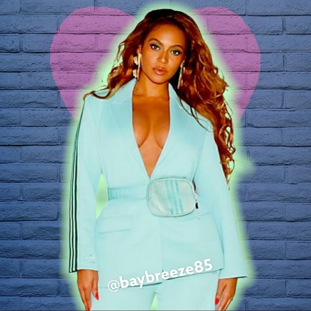 (NWT) 2020 IVY PARK/ADIDAS DRIP 2 MINT GREEN BLAZER.  SZ: Large